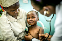 examination in rural Kenya hospital